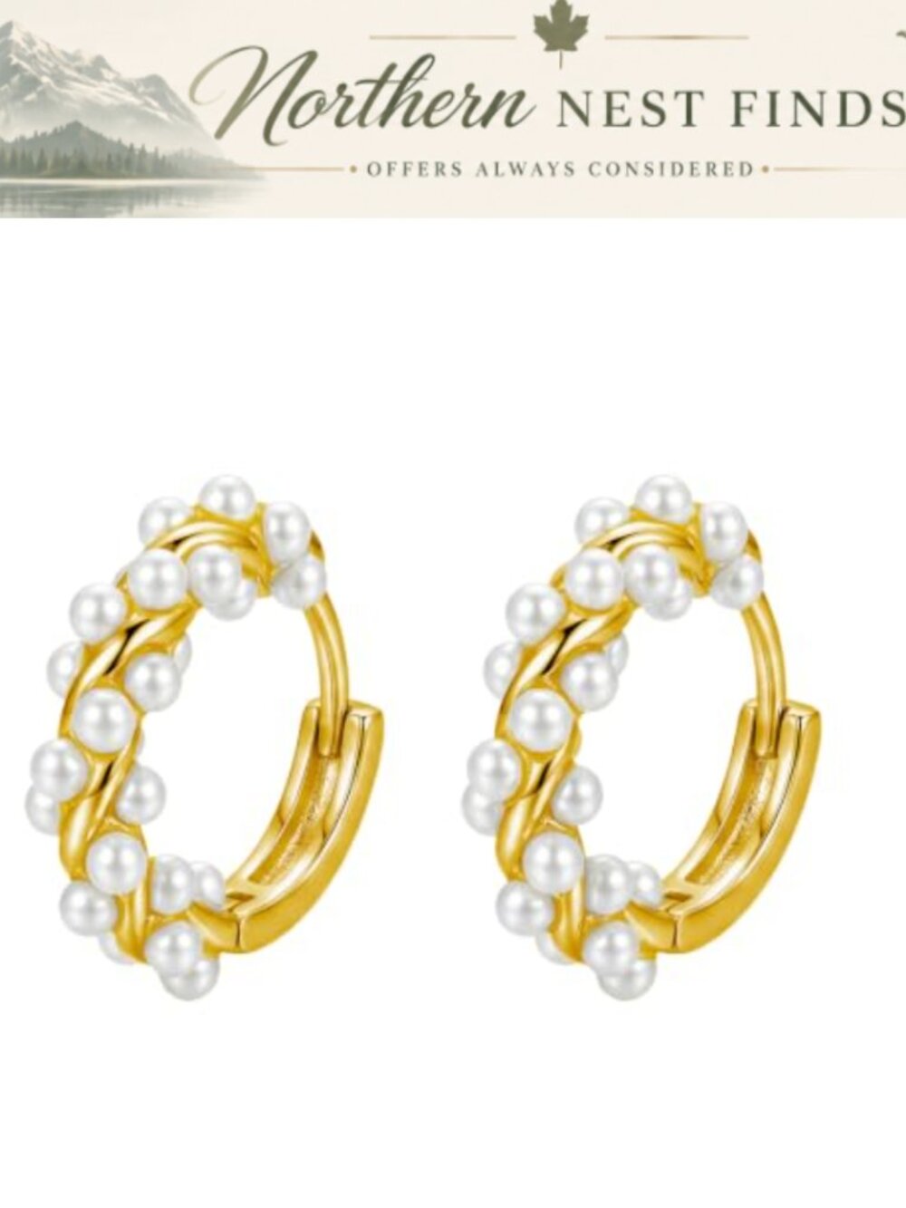 Gold Hoop Earrings for Women Shiny Cubic Zirconia Heart Charm Dangle Drop